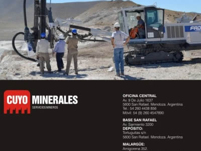 web para CUYO MINERALES | Servicios de Voladuras | Cantera | Movimiento de Suelos | Sistema de gestion.